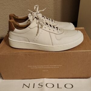 Nisolo White Beta Off-Court Sneakers - 7.5